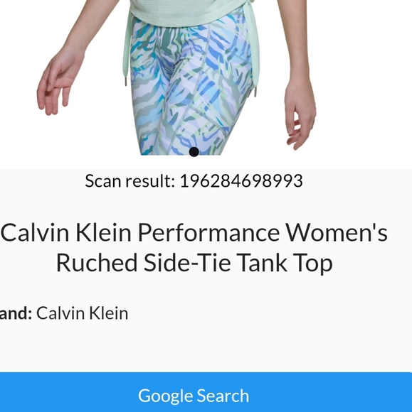 Calvin Klein Performance Ruched Tank - Picture 4 of 10